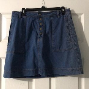 Free People jean skirt